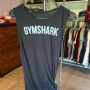 Black Gymshark tie side muscle tank